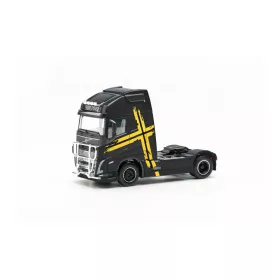   Herpa 315289-002 Volvo FH 16 Gl XL nyergesvontató gallytörő ráccsal és felső lámpasorral - fekete (H0)