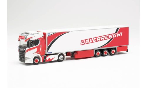 Herpa 315340 Scania CS 20 HD nyergesvontató, hűtődobozos félpótkocsival - Valcarenghi (H0)