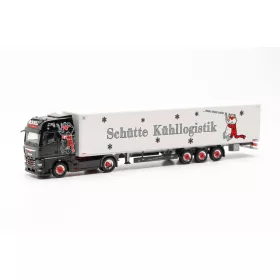   Herpa 315401 MAN TGX GX nyergesvontató, dobozos félpótkocsival, 15 m - Schütte Kühllogistik (H0)