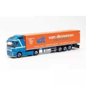   Herpa 315463 Volvo FH Gl.20 nyergesvontató, alulürítős ponyvás félpótkocsival - van Deuveren (H0)