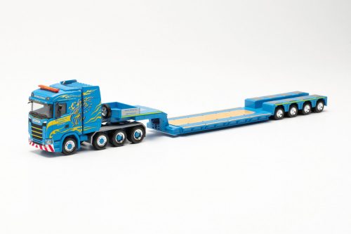 Herpa 315623 Scania CS 2020 nyergesvontató, speciális mélybölcsős félpótkocsival - Wittw