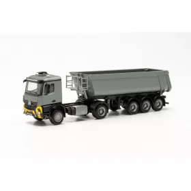 Herpa 315654 Mercedes-Benz Arocs nyergesvontató, Schmitz billencs félpótkocsival (H0)