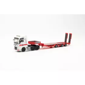 Herpa 315692 MAN TGX XXL nyergesvontató, munkagépszállító félpótkocsival - Katastrophens
