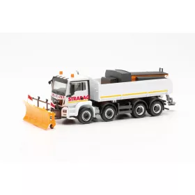 Herpa 315838 MAN TGS 4-tengelyes billencs hótolóval - STRABAG, téli szolgálat (H0)