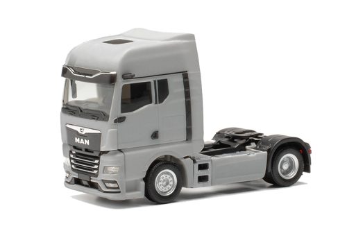 Herpa 315876-003 MAN TGX GX nyergesvontató tolatókamerával - szürke (H0)