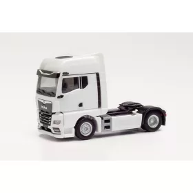 Herpa 315876 MAN TGX GX nyergesvontató tolatókamerával - fehér (H0)