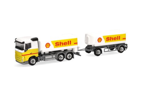 Herpa 316071 Volvo FH FD 20 üzemanyagszállító teherautó, pótkocsival - Shell (H0)