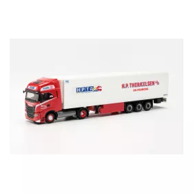   Herpa 316095 Iveco S-Way LNG nyergesvontató, hűtődobozos félpótkocsival - H.P.T. (H0)