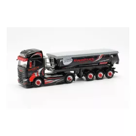   Herpa 316125 Iveco S-Way nyergesvontató, billencs félpótkocsival - Rapstruck (H0)