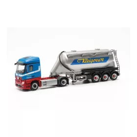   Herpa 316132 Mercedes-Benz Actros nyergesvontató, silótartályos félpótkocsival - Kleigrewe (H0)