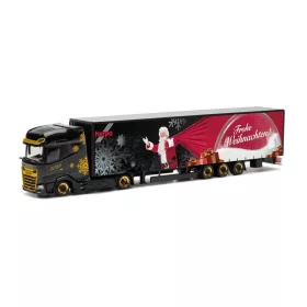   Herpa 316392 DAF XG+ nyergesvontató, Lowliner félpótkocsival - Weihnacht 2023 (H0)