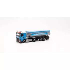   Herpa 316569 Iveco S-Way nyergesvontató, billencs félpótkocsival - Felbermayr (H0)