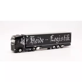   Herpa 316897 Scania CS 20 HD nyergesvontató, hűtődobozos félpótkocsival - Heide