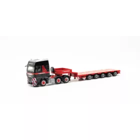   Herpa 316934 MAN TGX GX nyergesvontató, alacsonyplatós félpótkocsival - Mammoet (H0)