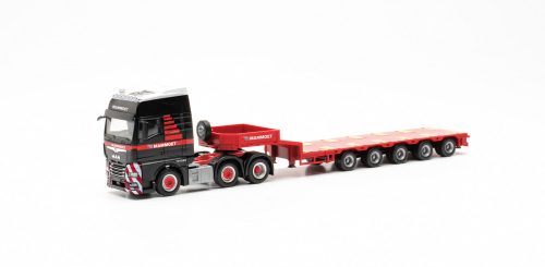 Herpa 316934 MAN TGX GX nyergesvontató, alacsonyplatós félpótkocsival - Mammoet (H0)