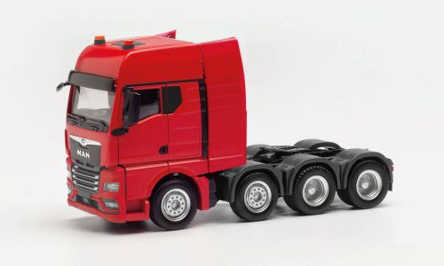 Herpa 316965 MAN TGX GX SLT nyergesvontató, piros (H0)