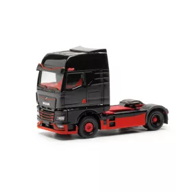 Herpa 317092 MAN eTGX nyergesvontató - fekete/piros (H0)