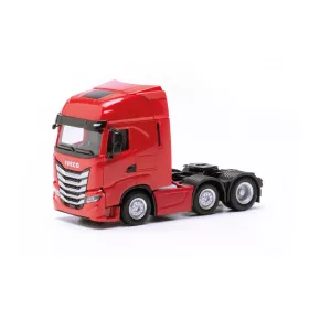 Herpa 317122 Iveco S-Way 6x2 nyergesvontató - piros (H0)
