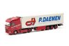 Herpa 317283 DAF XG nyergesvontató, hűtődobozos félpótkocsival - P. Daemen (H0)