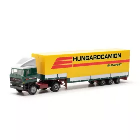   Herpa 317375 Rába nyergesvontató, Jumboponyvás félpótkocsival - Hungarocamion (H0)