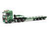 Herpa 317627 Mercedes-Benz Arocs Streamspace nyergesvontató, platós félpótkocsival - Trost (Österreich/Traisen) (H0)