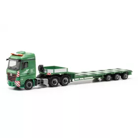   Herpa 317627 Mercedes-Benz Arocs Streamspace nyergesvontató, platós félpótkocsival - Trost (Österreich/Traisen) (H0)