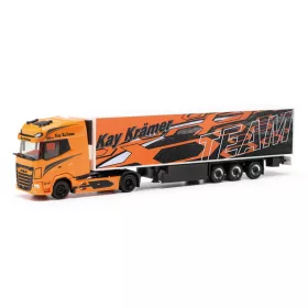   Herpa 317634 DAF XG+ nyergesvontató, hűtődobozos félpótkocsival - Kay Krämer (Mecklenburg-Vorpommern/Roggentin) (H0)