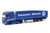 Herpa 317764 DAF XG+ nyergesvontató, Ecoflex ponyvás félpótkocsival - THW Katastrophenschutz Nordrhein-Westfalen (H0)