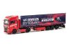 Herpa 317771 MAN TGX GX nyergesvontató, ponyvás félpótkocsival - KELPIN/Wir bewegen Deutschland (Sachsen/Geilsdorf) (H0)