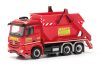 Herpa 317856 Mercedes-Benz Arocs sittes konténerszállító teherautó - Wertz (H0)