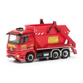   Herpa 317856 Mercedes-Benz Arocs sittes konténerszállító teherautó - Wertz (H0)