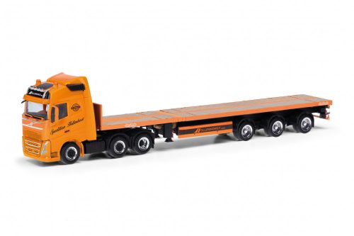 Herpa 318006 Volvo FH Gl.20 nyergesvontató, platós félpótkocsival - Hollenh (H0)