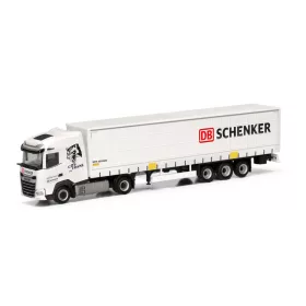   Herpa 318013 DAF XG nyergesvontató, ponyvás félpótkocsival - Schenker (H0)