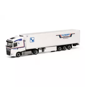  Herpa 318037 DAF XG nyergesvontató, hűtődobozos félpótkocsival - Kaj Madsen (H0)
