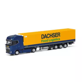   Herpa 318099 DAF XG+ nyergesvontató, ponyvás félpótkocsival - Dachser (H0)