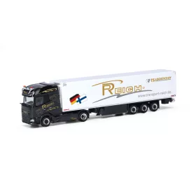   Herpa 318112 DAF XG+ nyergesvontató, hűtődobozos félpótkocsival - Reich (H0)