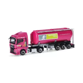   Herpa 318129 (WO)MAN TGX GM nyergesvontató, silótartályos félpótkocsival - Melmer (H0)