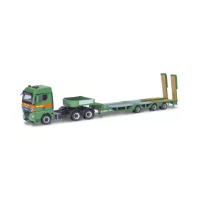   Herpa 318273 MAN TGX GM nyergesvontató, munkagépszállító félpótkocsival - Max Wild (H0)