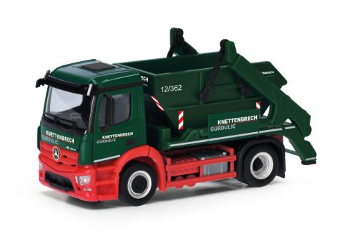 Herpa 318419 Mercedes-Benz Actros S AK12 konténerszállító teherautó - Knettenbrech (H0)