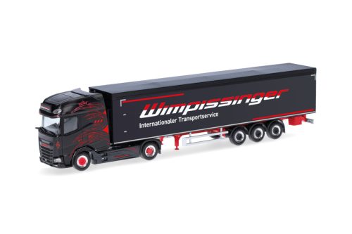 Herpa 318464 DAF XG+ nyergesvontató, alulürítős félpótkocsival - Wimpissinger (A) (H0)