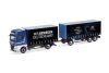 Herpa 318563 MAN TGX GX ponyvás teherautó, pótkocsival - Stickelmann (H0)