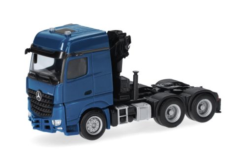 Herpa 318747 Mercedes-Benz Arocs 2018 Bigspace nyergesvontató rakodódaruval (H0)