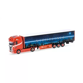   Herpa 318785 Scania CS20 HD nyergesvontató, ponyvás félpótkocsival - Ferntrans Haas (H0)