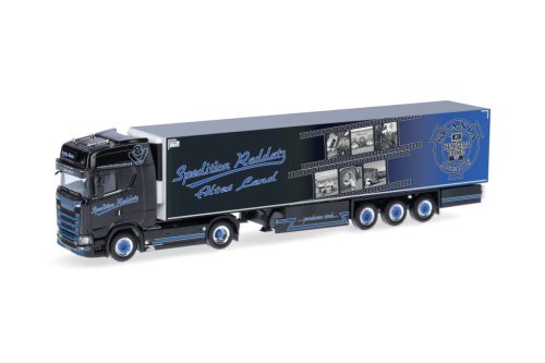 Herpa 318792 Scania CS20 HD nyergesvontató, hűtődobozos félpótkocsival - Spedition Raddatz (H0)