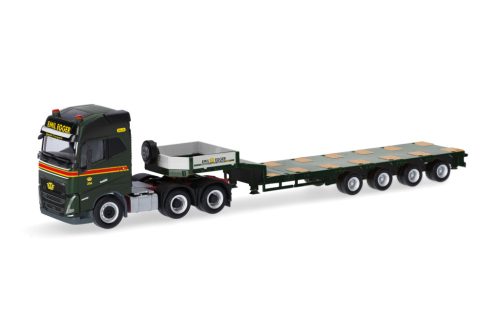 Herpa 318853 Volvo FH GL nyergesvontató, platós félpótkocsival - Egger (H0)