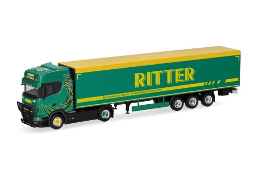 Herpa 318921 Scania CS 20 HD nyergesvontató, alulürítős félpótkocsival - Ritter (H0)