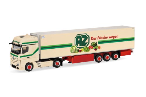 Herpa 318938 Mercedes-Benz Actros L18 Giga nyergesvontató, hűtődobozos félpótkocsival - Kempen (H0)