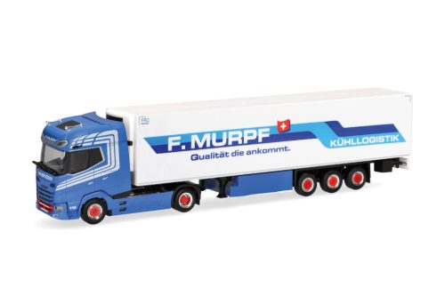 Herpa 319058 DAF XG+ nyergesvontató, hűtődobozos félpótkocsival - Murpf (H0)