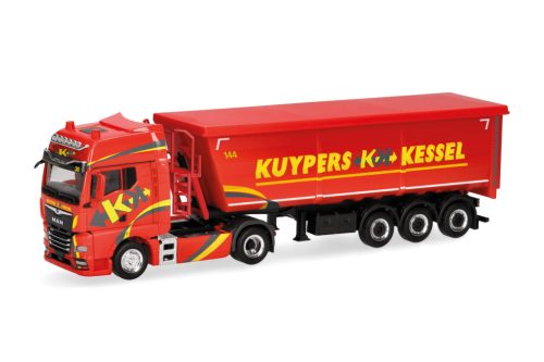 Herpa 319065 MAN TGX GX nyergesvontató, billencs félpótkocsival - Kuypers (H0)