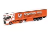 Herpa 319126 DAF XG+ nyergesvontató, ponyvás félpótkocsival - Ludwig Pall (H0)